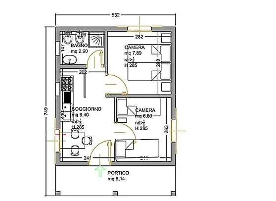 Dağ evi Villaggio Arco